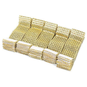 100 Pieces Of Rhinestone Napkin Ring Napkin Holder Nylon Sticker Table Decoration Wedding Christmas