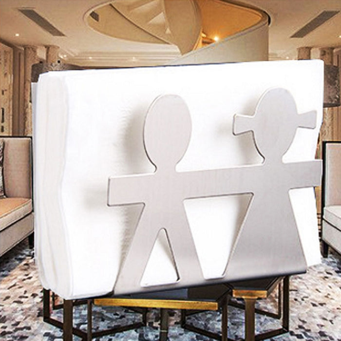 Drop Ship&Wholesale Lovers Stainless Steel Napkin Rack Box Dispenser Tissue Holder Table Decoration APR29