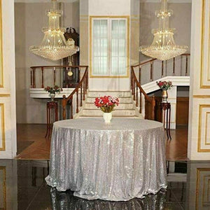 New Table Cloth tablecloth Round Sequin Tablecloths For Wedding Party Event Banquet Home Table Cover Decoration Cover Tableware
